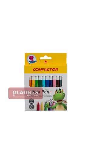 CANETA HIDROCOR MIRIM CONJ/12 PT/05 NEO PEN