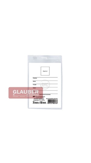 CRACHÁ VERTICAL 70MM X 100MM PT/50