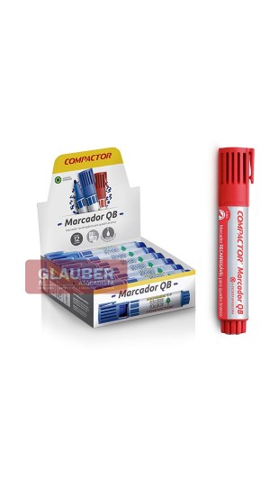 PINCEL QUADRO BRANCO RECARREGÁVEL CX/12 COMPACTOR